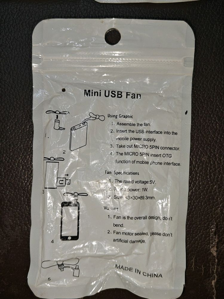 Mini USB Portable Fan For Mobile Phone