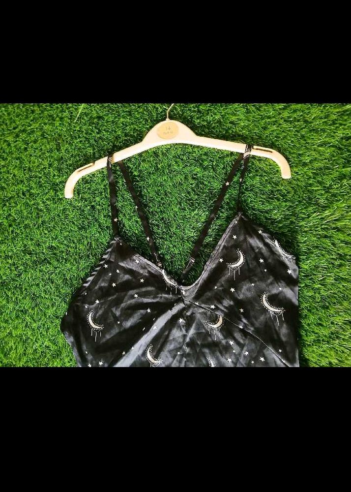 PREMIUM❤️‍🔥 SATIN⭐ STARRY JUMPSUIT/Goth