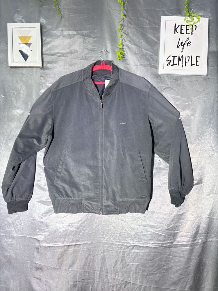 Men's Gray Bomber Jacket