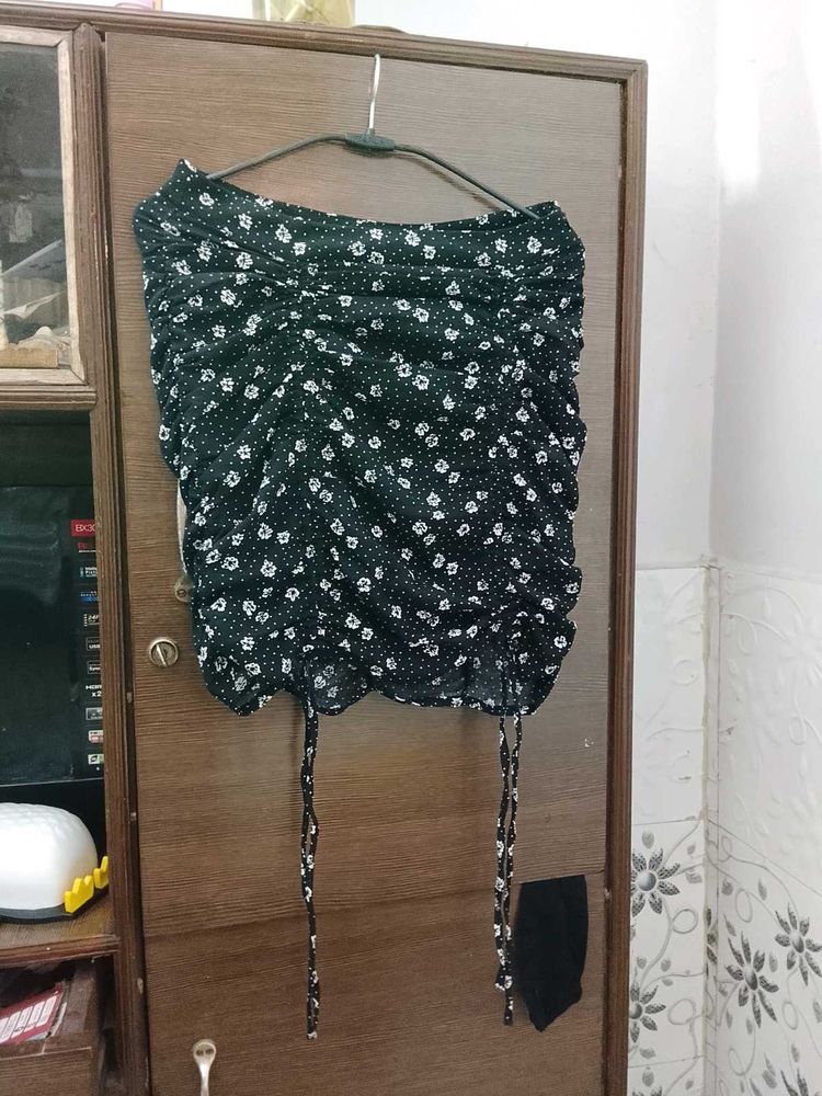 Floral Print Mini Skirt