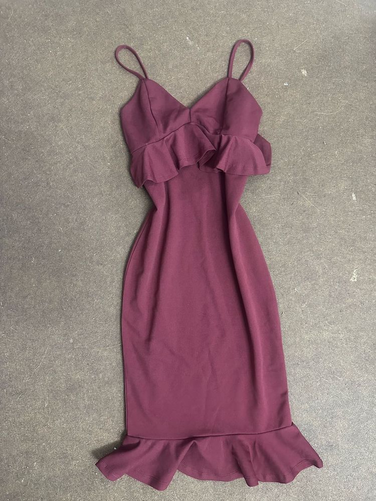 Chic Ruffled Spaghetti Strap Dress