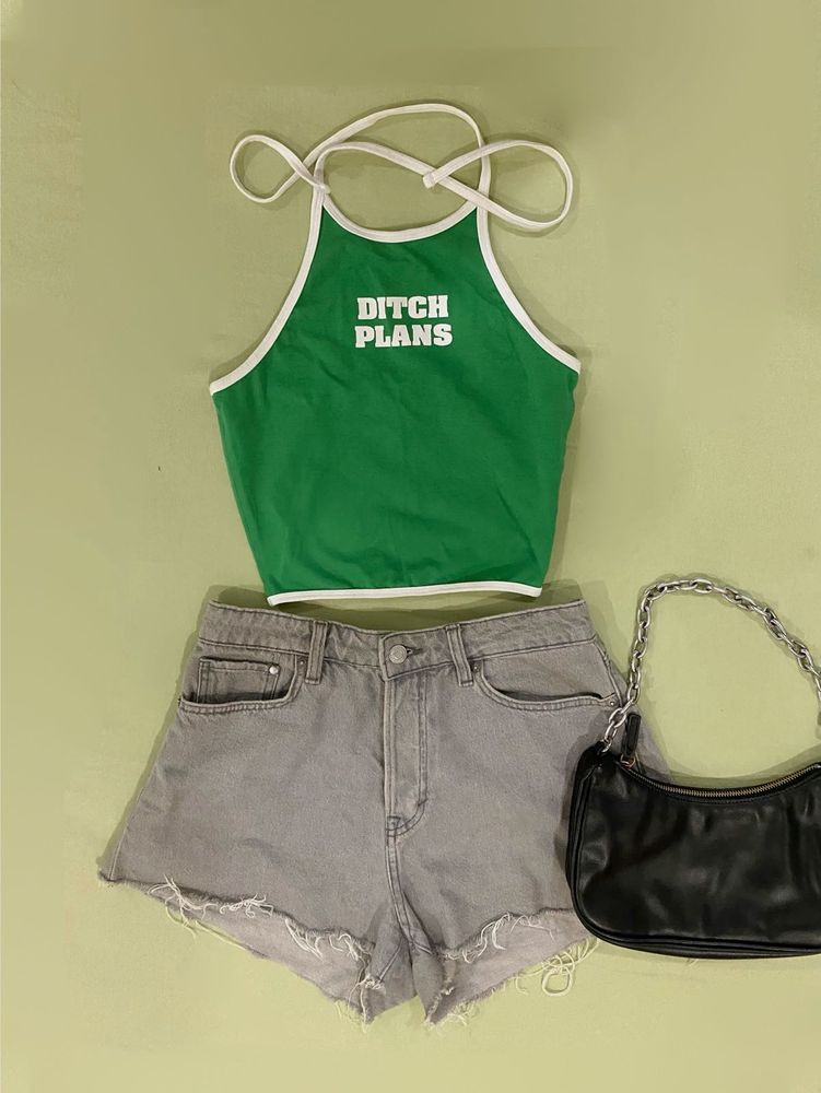 Green Halter Top