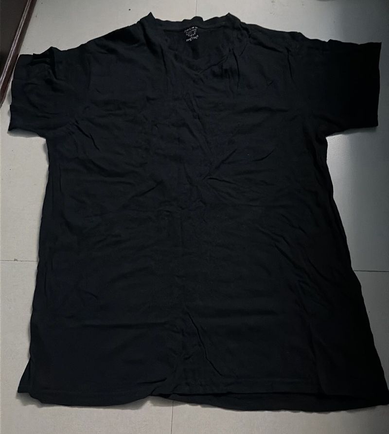 Classic Black V-Neck T-Shirt