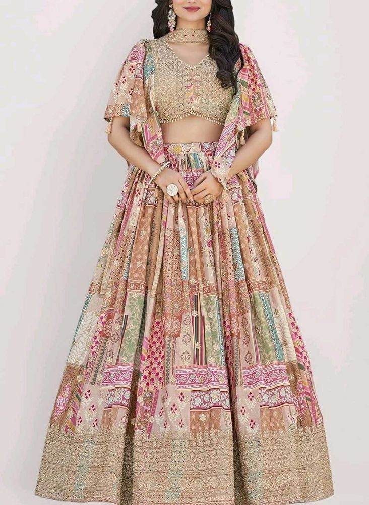 New Designer Patchwork Lehenga Choli Set