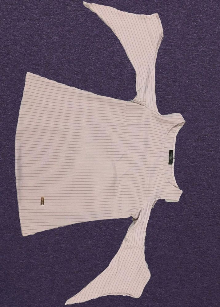 Striped Top with Unique Sleeve Detail