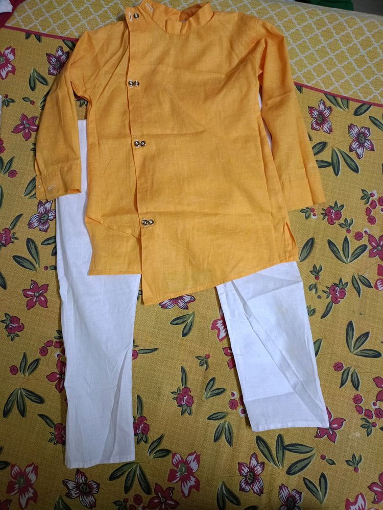 Yellow Kurta Pajama Set