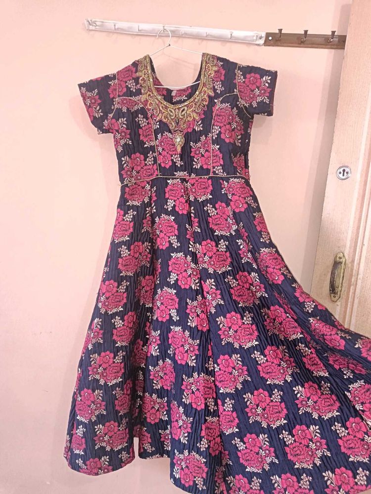 Blue N Pink Gown