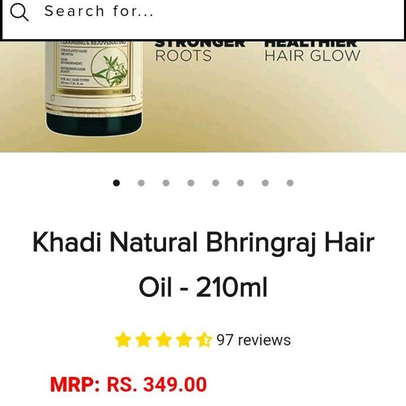 Khadi Natural Bhringraj Hair Oil