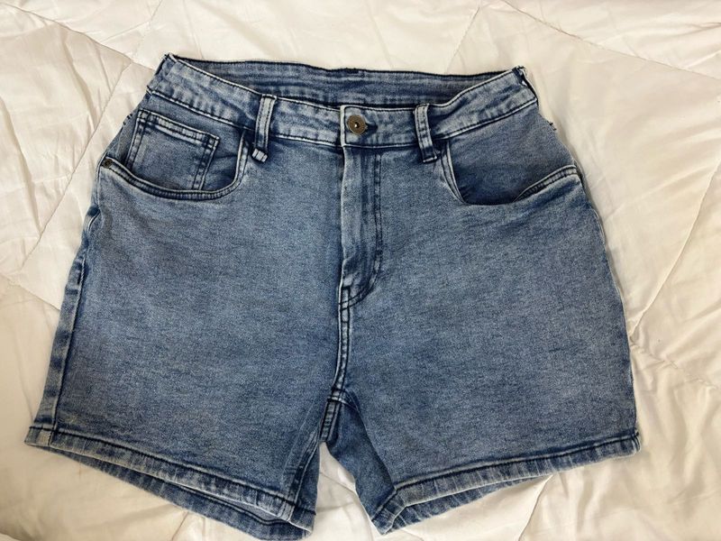 Blue Denim Shorts
