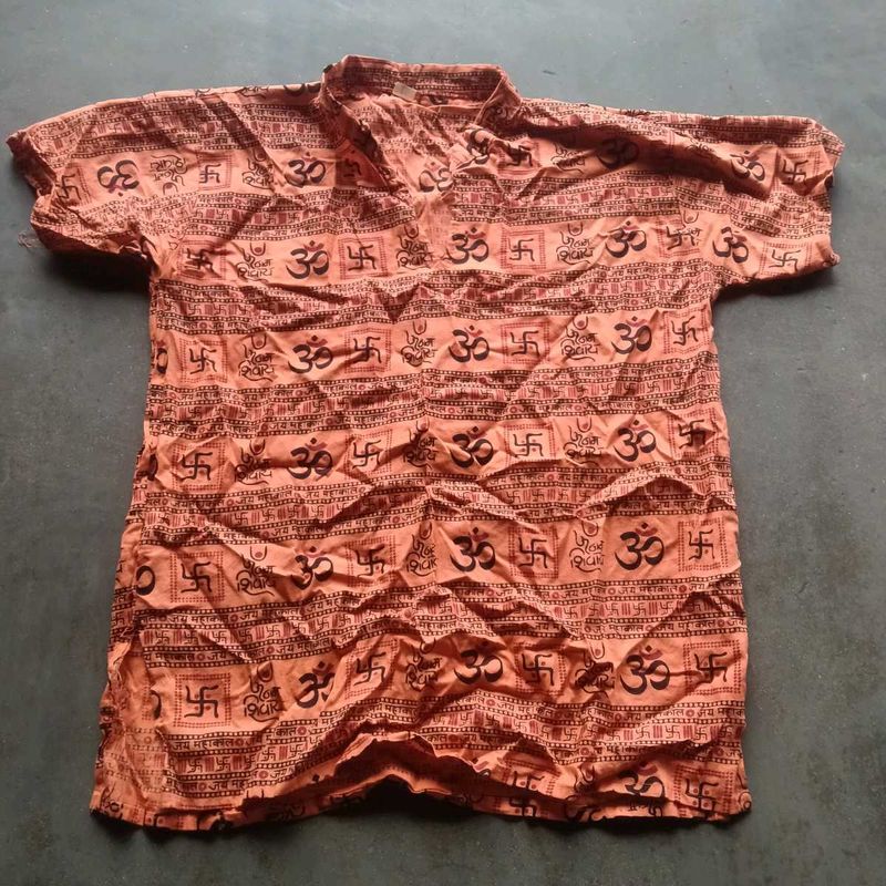 3 t -shirt Men's Om &amp; Swastika Print Kurta
