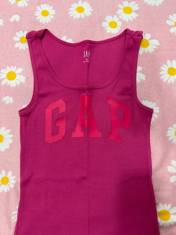 (XS) GAP Pink Ribbed Tank Top