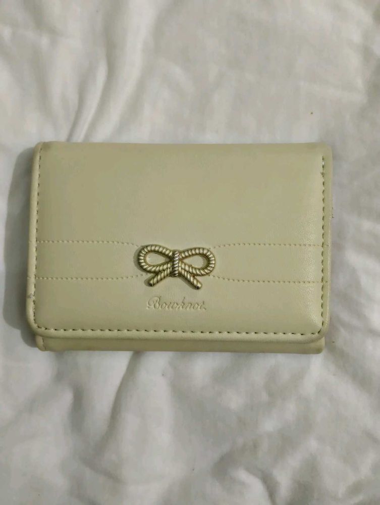 Cute aesthetic Bowknot trifold coquette wallet