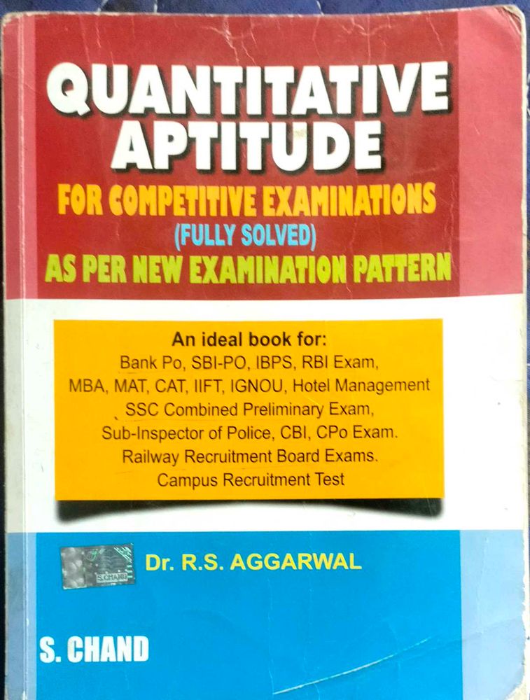 Quantitative Aptitude Book by R.S. Aggarwal