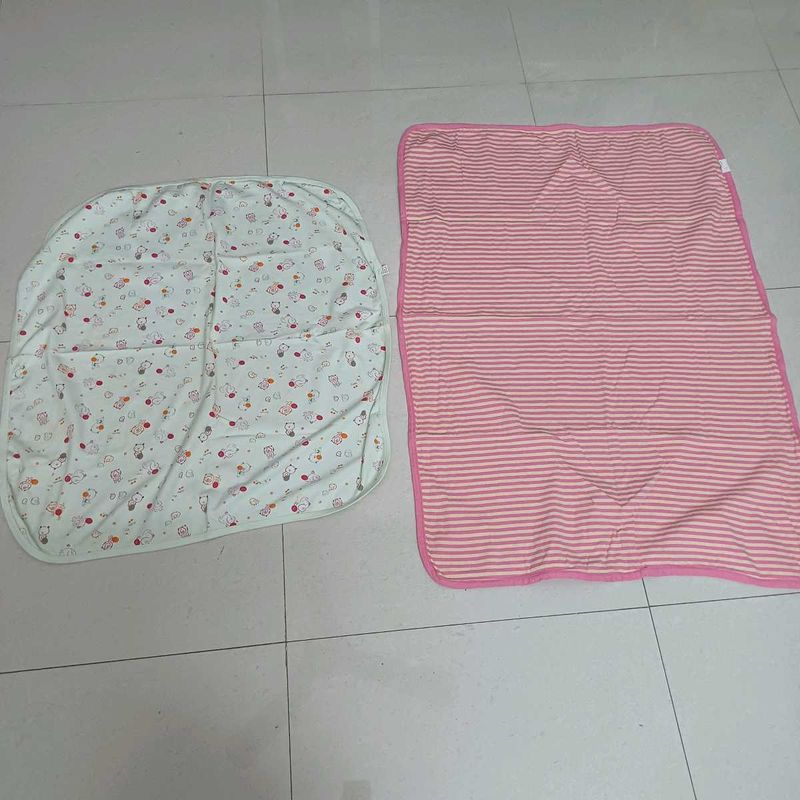 Set of 2 pure cotton sheet/ swaddle/ crib cloth