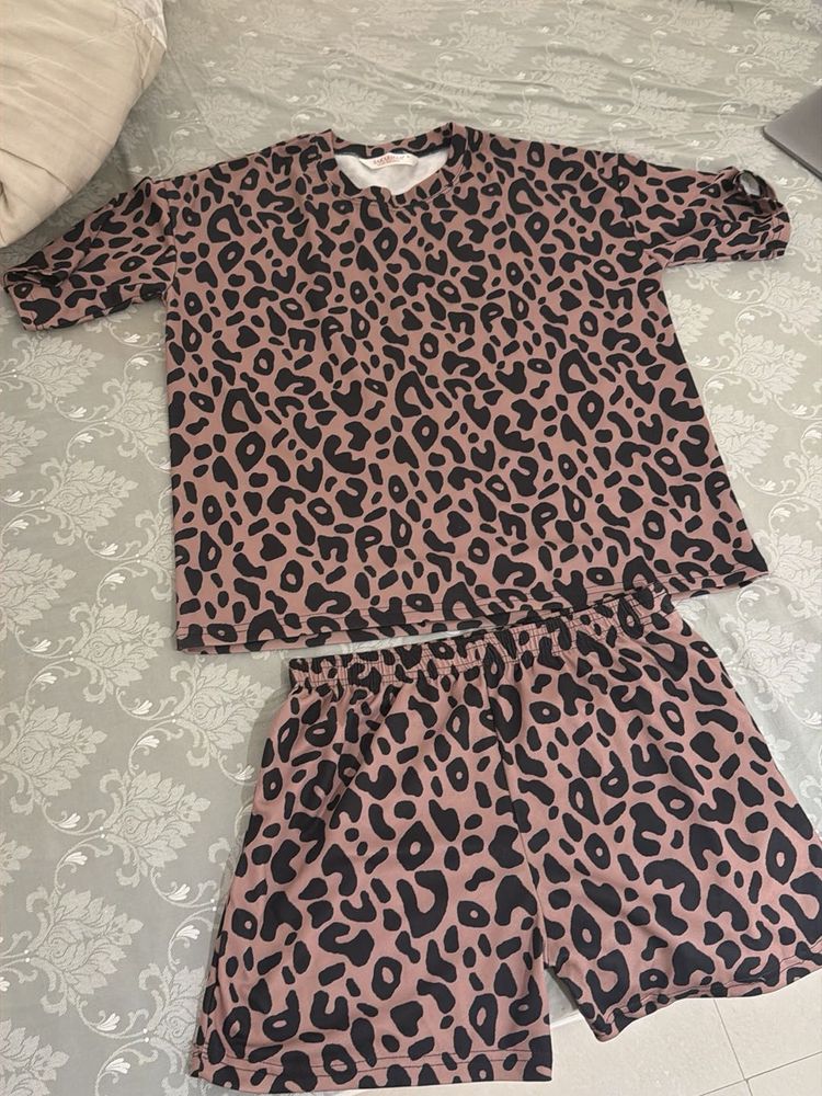 Leopard Print Short Set