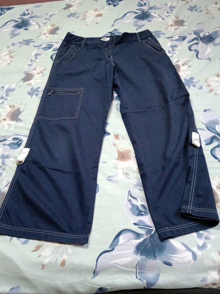 New Dark Blue Cargo Pant