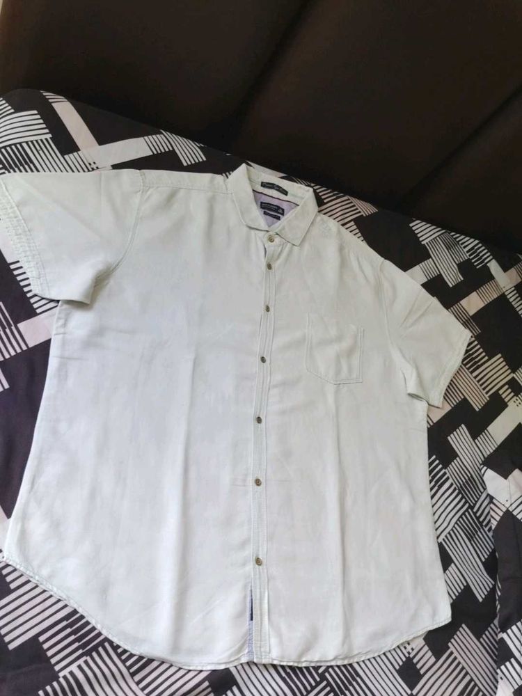 Jack Alberry Mint Green  Cotton Shirt (5XL)