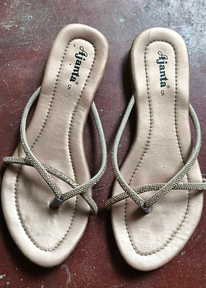 Elegant Embellished Flat Sandals