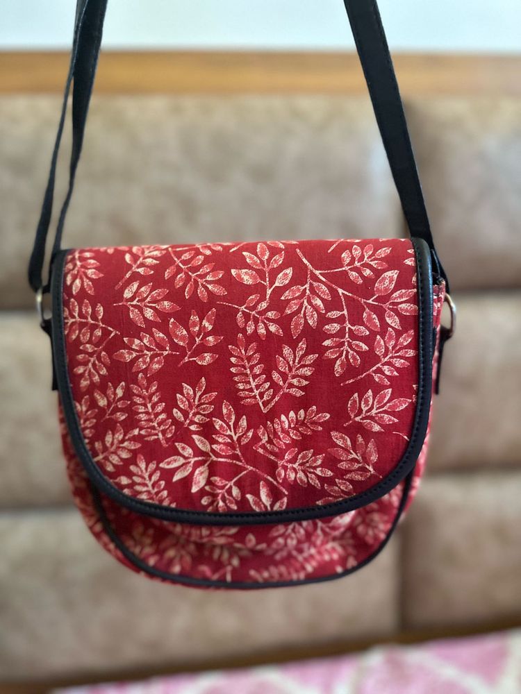 Red Ethnic Bag