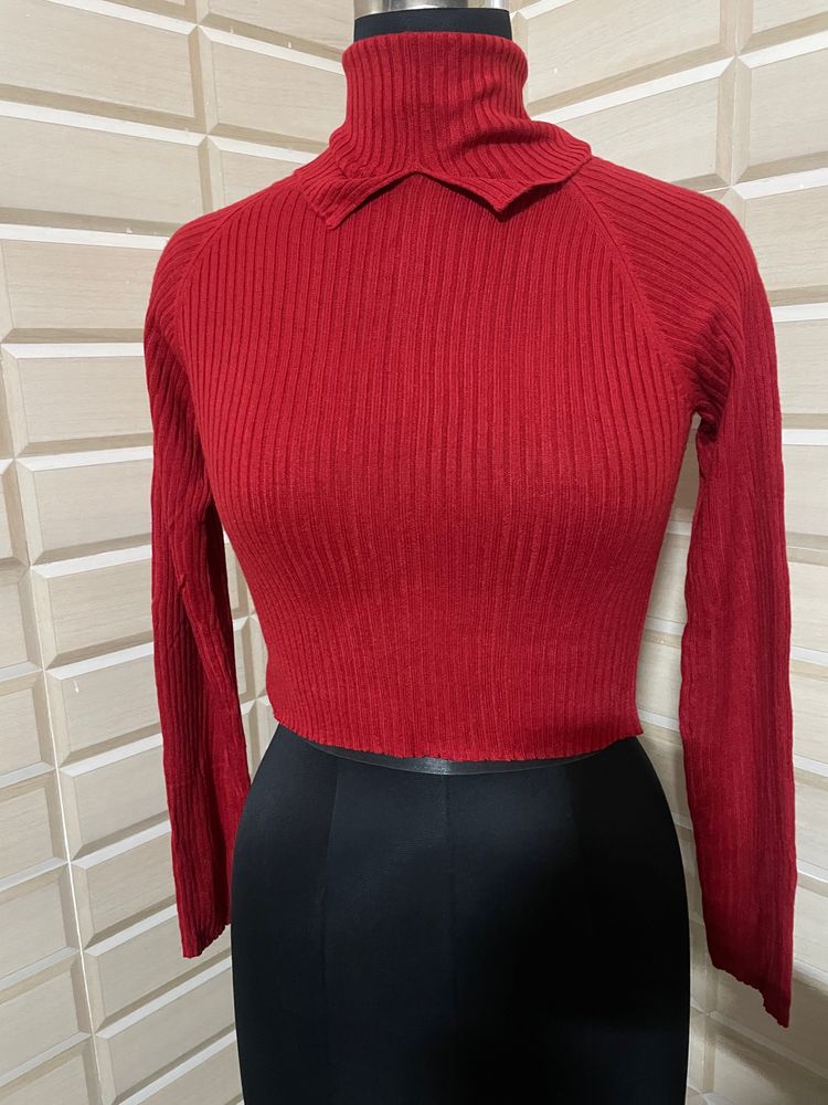 Red High Neck