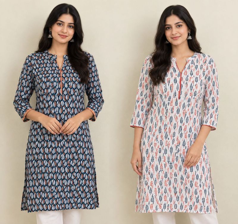 COMBO!! Set of 2 Printed Kurta