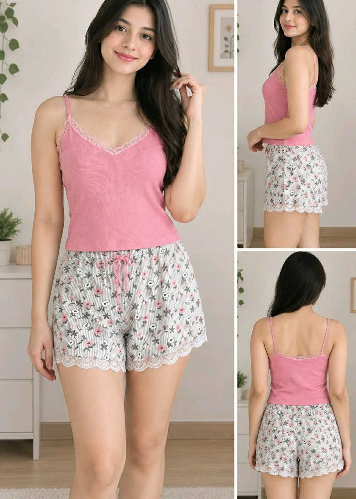Cute Pink Cami Pajama Set