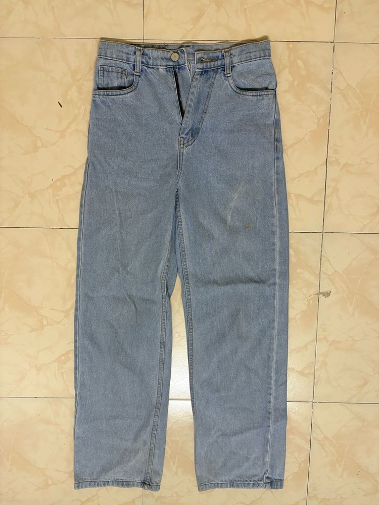 Light Wash Wide Leg Jeans