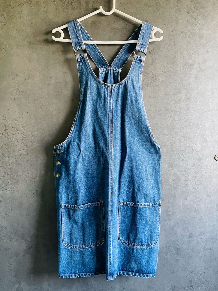 Denim Overall Dress