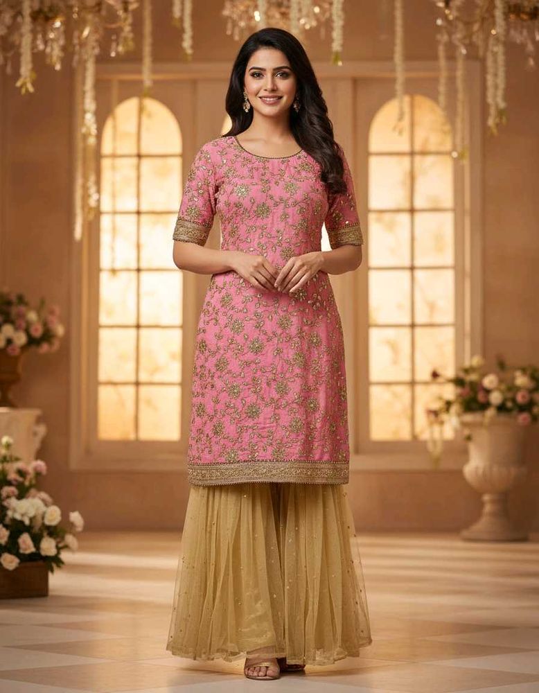 Sharara Kurta Set With Margin