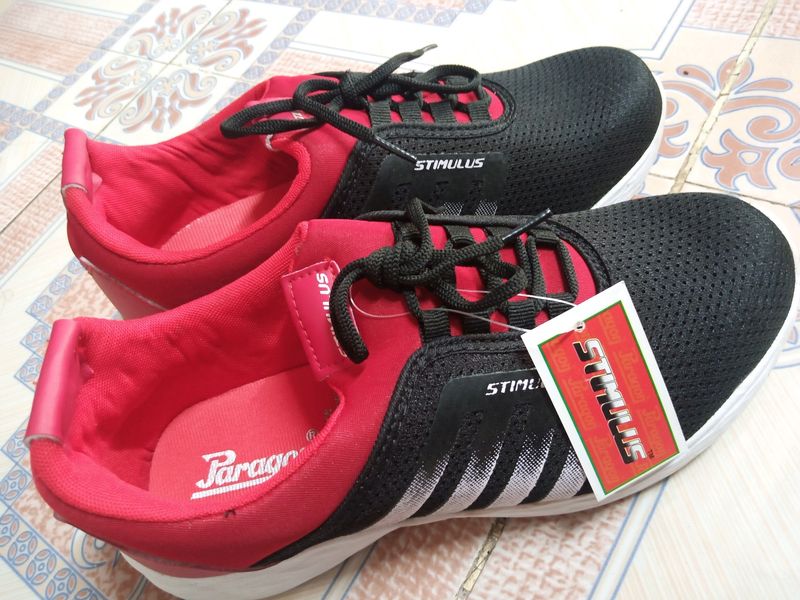 Red Black Shoes For Men