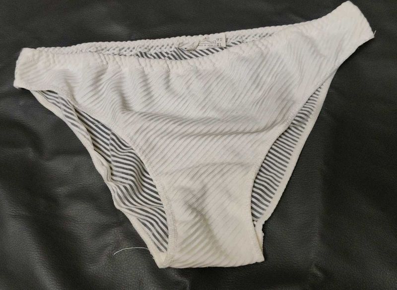 White Striped Briefs