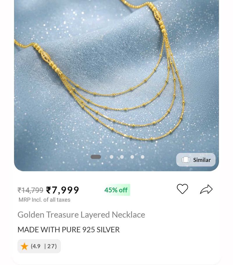 Golden Treasure Layered Necklace