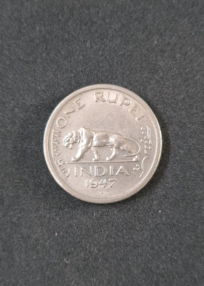 Original 1 Rupee Coin of 1947