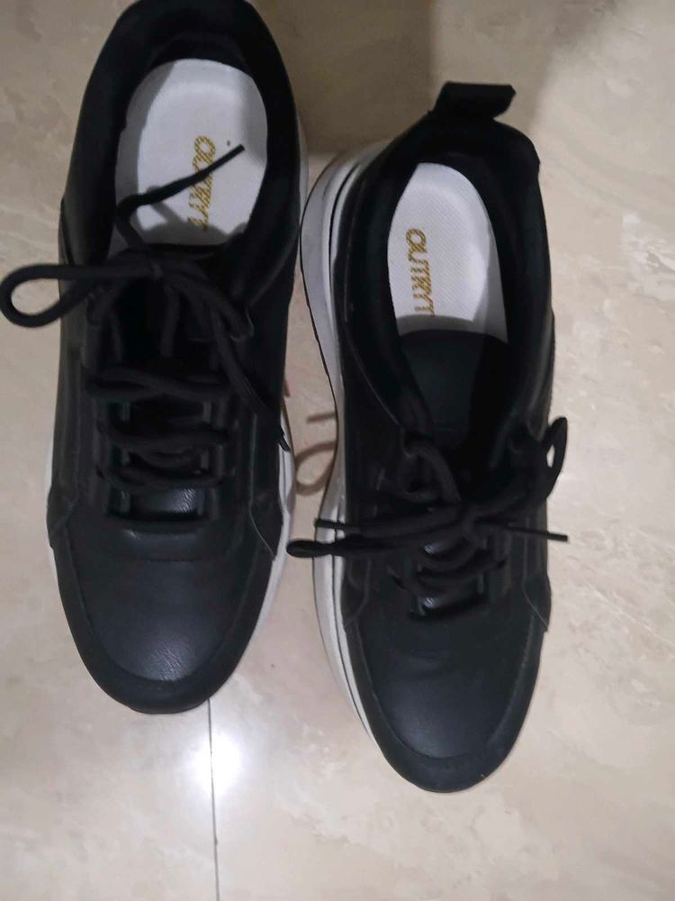 Black Platform Sneakers
