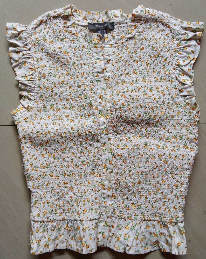 Floral Print Ruffle Top