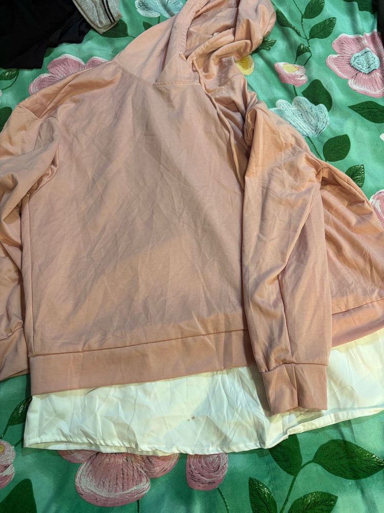 Pink Hooded Sweater