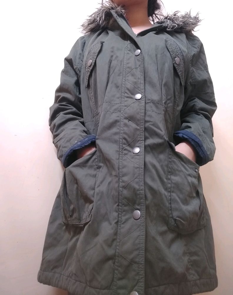 olive green jacket