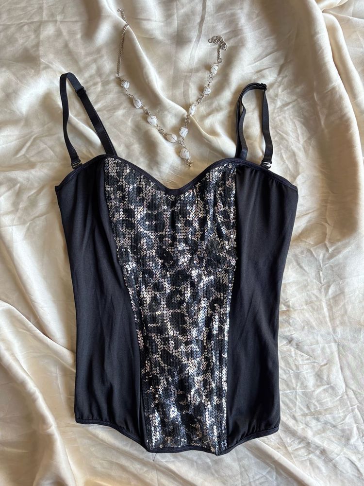Sparkly Sequin Corset Top