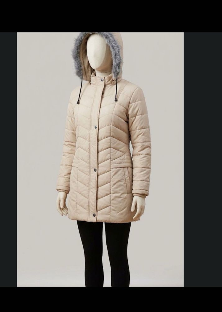 Puffer Jacket with Fur Hood