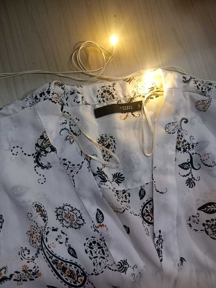 Tiffosi Paisley Print Blouse - Size S