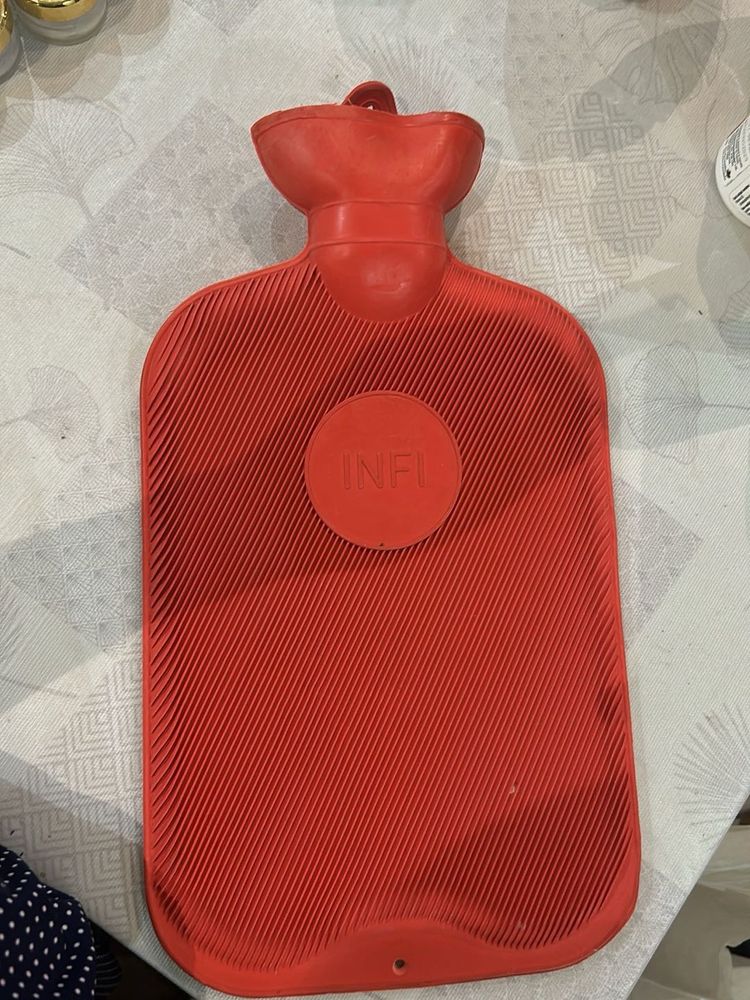 Cozy Red Hot Water Bottle