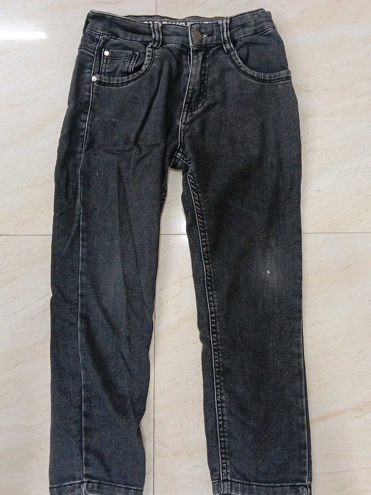 Stylish Charcoal Grey Denim Jeans