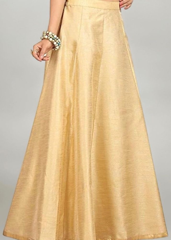 Elegant Gold Ethnic Skirt