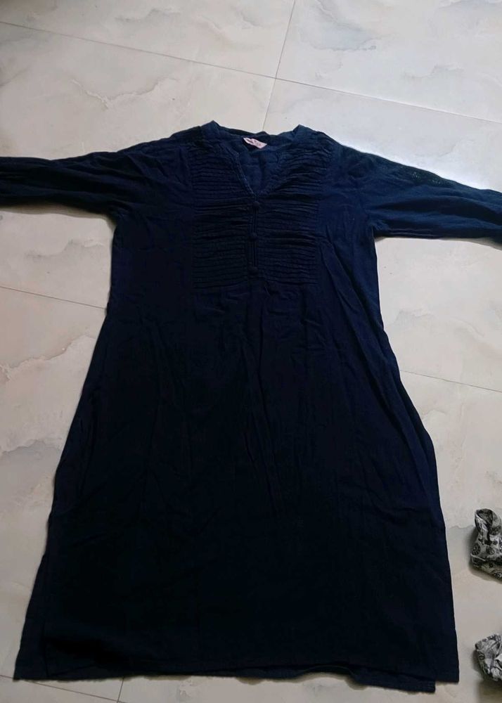 Classic Navy Blue Kurta