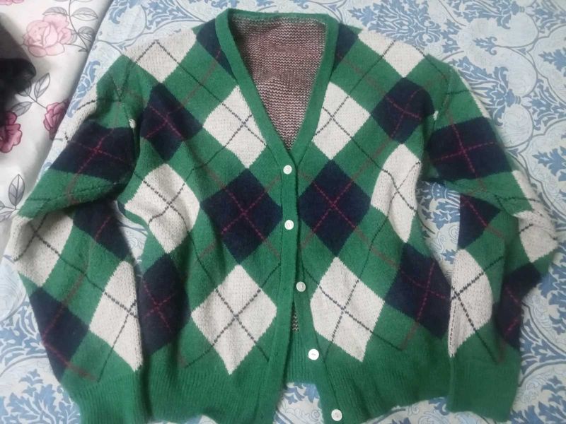 Argyle Cardigan