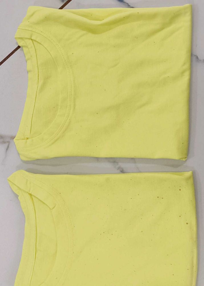 Vibrant Yellow T-Shirt &amp; shorts