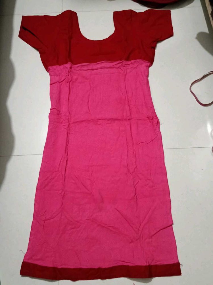 Red &amp; Pink Kurti