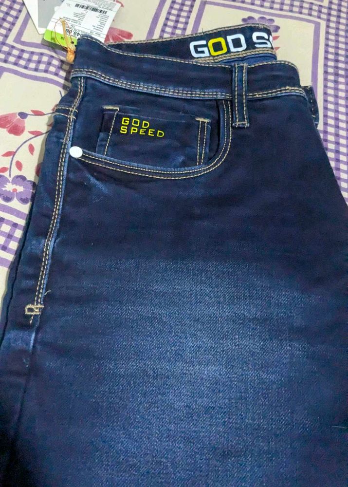 Premium Quality Men's Dark Blue Slim Fit Jeans