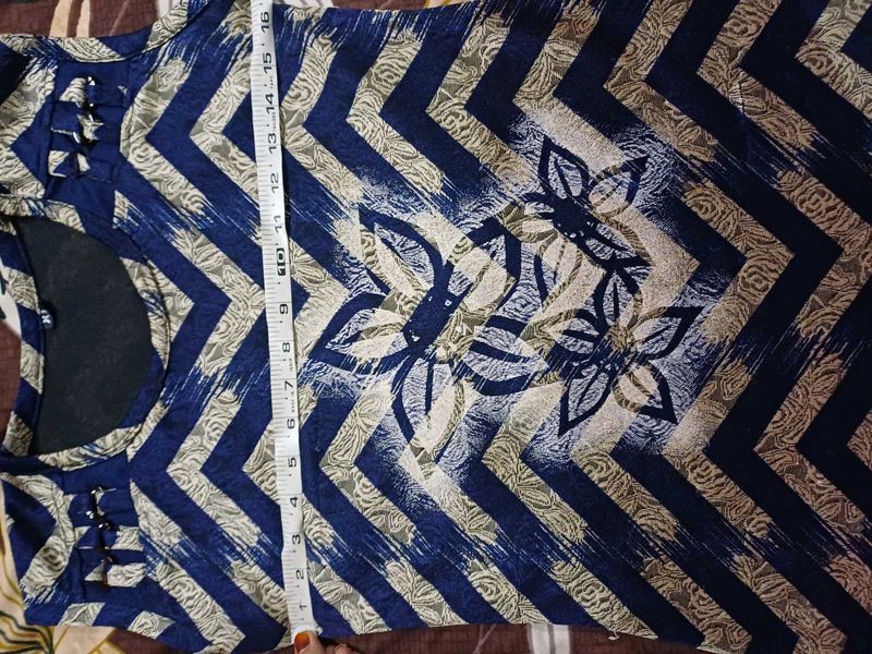 Stylish Blue Printed Kurta