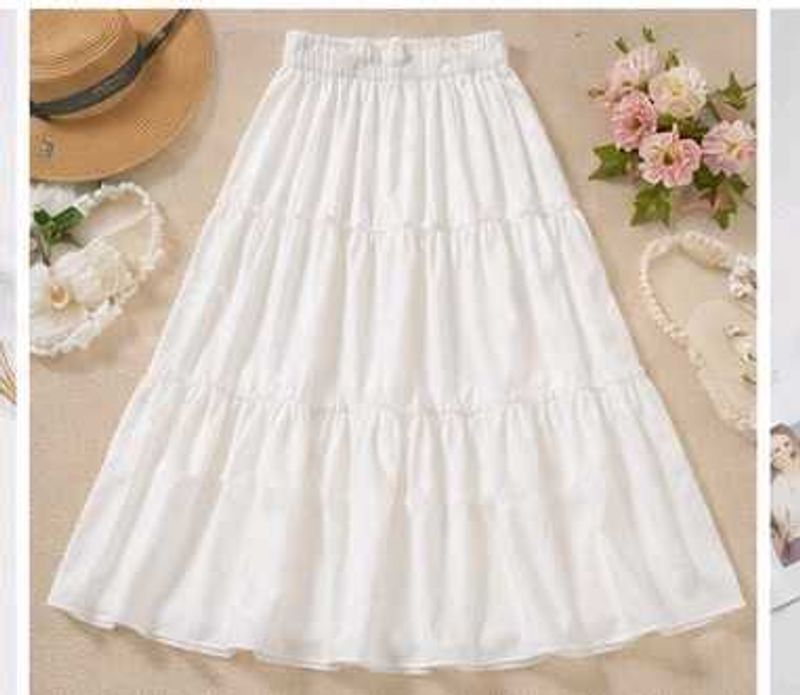 White Ethnic Skirt